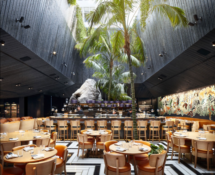 View of Chotto Matte interior decor